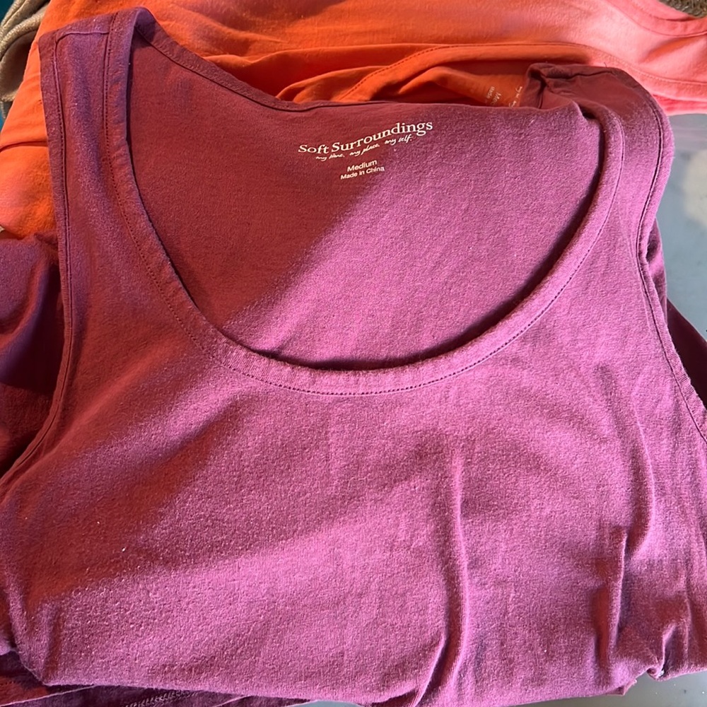 Soft Surroundings tank style full length dress with pockets. Size Medium.